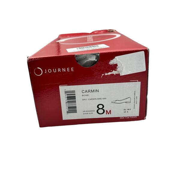 Journee Women's Bone Carmin Slip On Dress Flats Size 8M - Picture 5 of 5